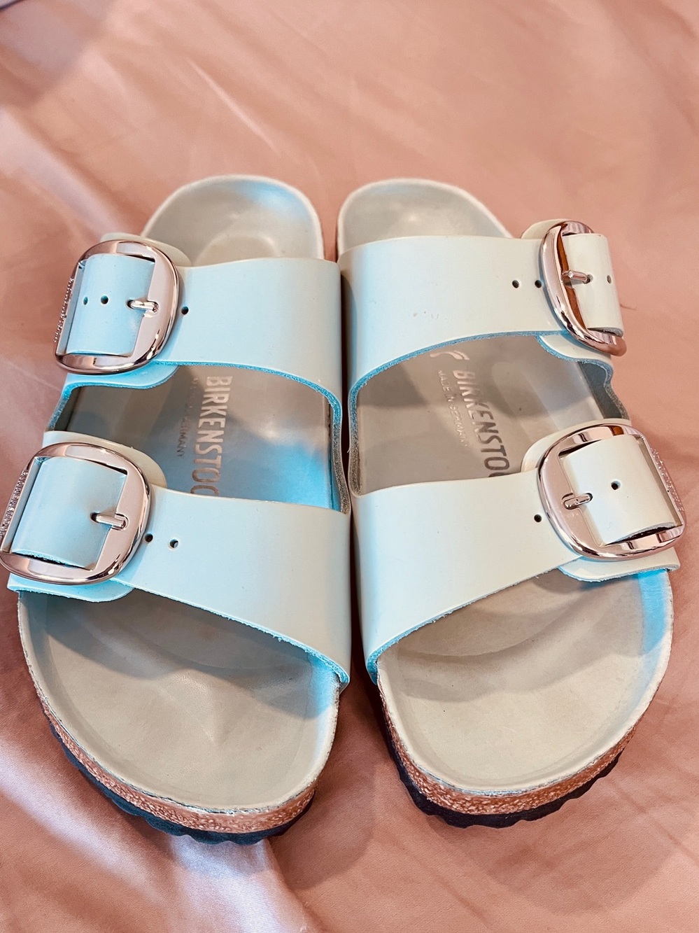 Birkenstock Arizona Big Buckle Pure Sage EU 40 Narrow – Like new